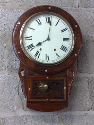 Drop dial wall clock - antique restoration