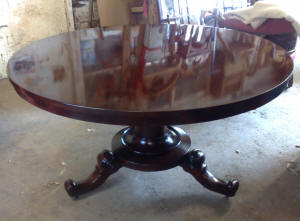 Georgian Table fully restored and french polished - Georgian Mahogany Table in need of restoration -  antique restoration